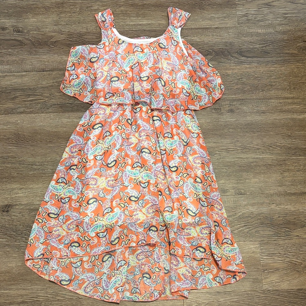 nwt girls paisley print dress